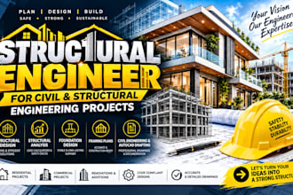 be your structural engineer for civil engineering structural design and analysis