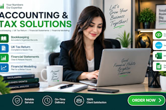 prepare uk company accounts, uk tax return, bookkeeping and financial statements