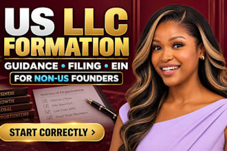 guide or register US llc formation and ein application as a non us founder