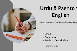 accurately translate pashto and urdu to english