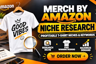do merch by amazon niche research to find profitable tshirt niches