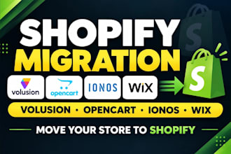 migrate volusion opencart ionos store to shopify website wix shopify migration