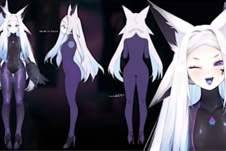 create vtuber character modelling with live2d rigging