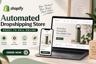 build automated shopify dropshipping ready to sell online one product pod store