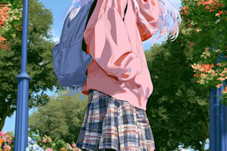 draw anime character an illustration and anime character
