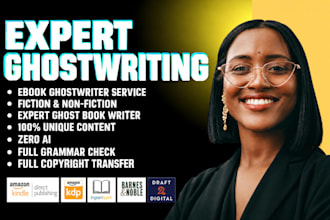 novel ghostwriter, fiction ghostwriter, ebook ghostwriter,  fiction book writer