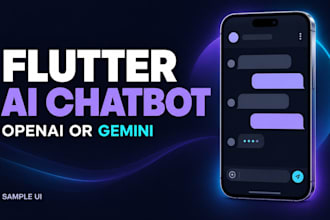build a flutter ai chatbot app with openai or gemini