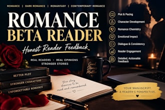 beta read romance, dark romance novel, alpha reader with honest feedback