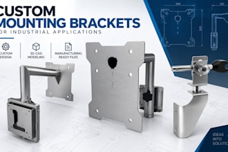 do custom equipment mounting brackets for industrial applications with cad