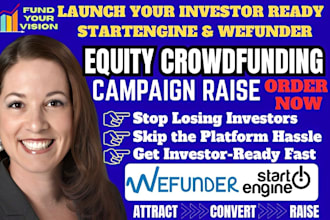 create an investor ready equity fundraising campaign on wefunder startengine