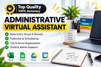 be your administrative virtual assistant for data entry and scheduling