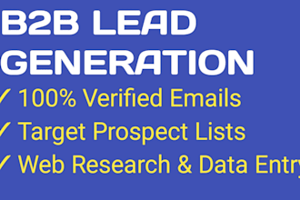 do b2b lead generation and web research