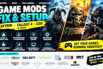fix crashes, sort load orders, and install mods for skyrim ae, se, fallout 4 cod