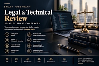 review and audit smart contracts from legal and technical perspectives