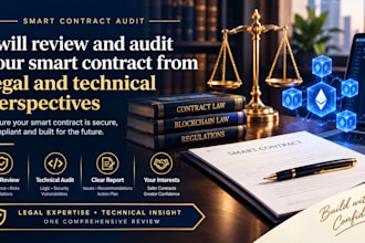 review and audit your smart contract from legal and technical perspectives