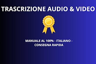 trascrivere e pulire file audio e video in italiano