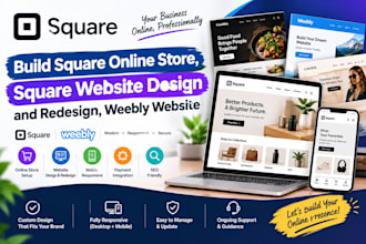 build square online store, square website design and redesign, weebly website
