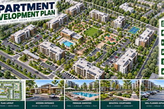 create apartment development planning layouts residential site concepts