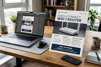 design sell sheet, fact sheet, one pager, sales sheet, product sell sheet, flyer