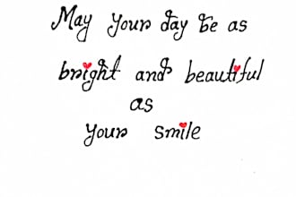 write beautiful english handwriting and notes for you