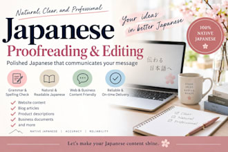 proofread and polish your japanese content naturally