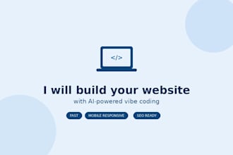 you a stunning, fast website using ai vibe coding