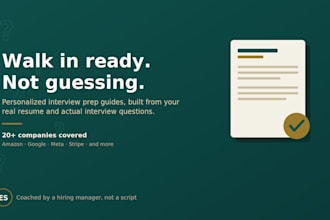 create a personalized interview prep guide