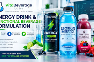 formulate energy drinks, electrolyte drinks and functional beverages