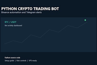 build a python binance trading bot with API integration