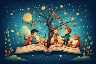 draw illustrations for children book