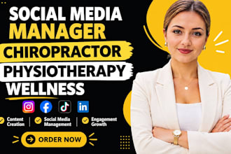 manage social media for chiropractors, physiotherapists and wellness coaches
