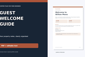 rewrite and design your airbnb welcome book and checkout guide