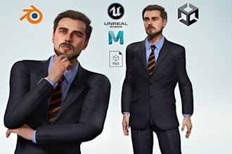 3d character model metahuman game character miniature model stl for 3d printing