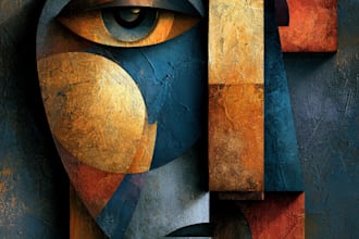 paint digital abstract art works