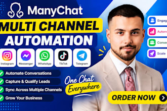 build manychat automation for instagram facebook whatsapp