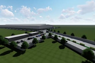 do 3d automated warehouse animation, robotics, logistics walkthroughs animation