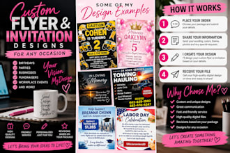 design a professional flyer invitation or event announcement