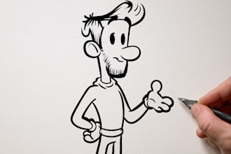 high quality rubber hose character illustration