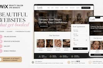 design wix website design for salon website beauty salon spa website and booking