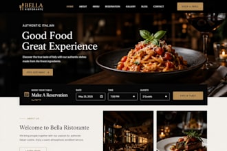 build a wordpress restaurant website with online reservation
