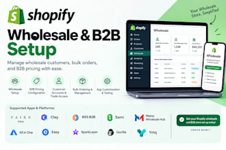 setup shopify wholesales faire clay bss b2b sami massy wholesale hub all in one
