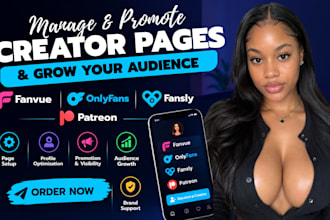 manage fanvue promote of chatter patreon fansly and adult web promotion