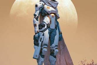 draw sci fi illustration and sci fi art
