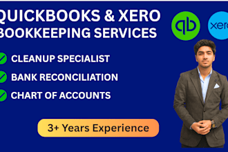 do setup, cleanup, and bookkeeping in quickbooks online and xero