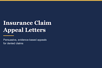 write a persuasive insurance claim denial appeal letter