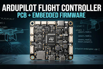 design ardupilot flight controller pcb and develop embedded firmware