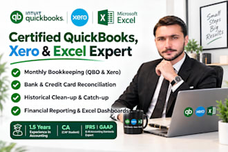 do quickbooks online bookkeeping, xero, and monthly accounting
