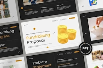 design fundraising pitch deck sponsorship proposal for nonprofits and investors