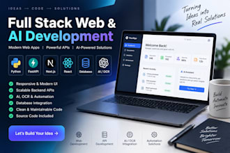 build python apis and ai automation, apps and web solutions