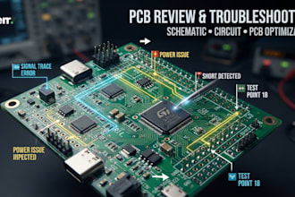 review, troubleshoot and optimize pcb design schematic and circuit